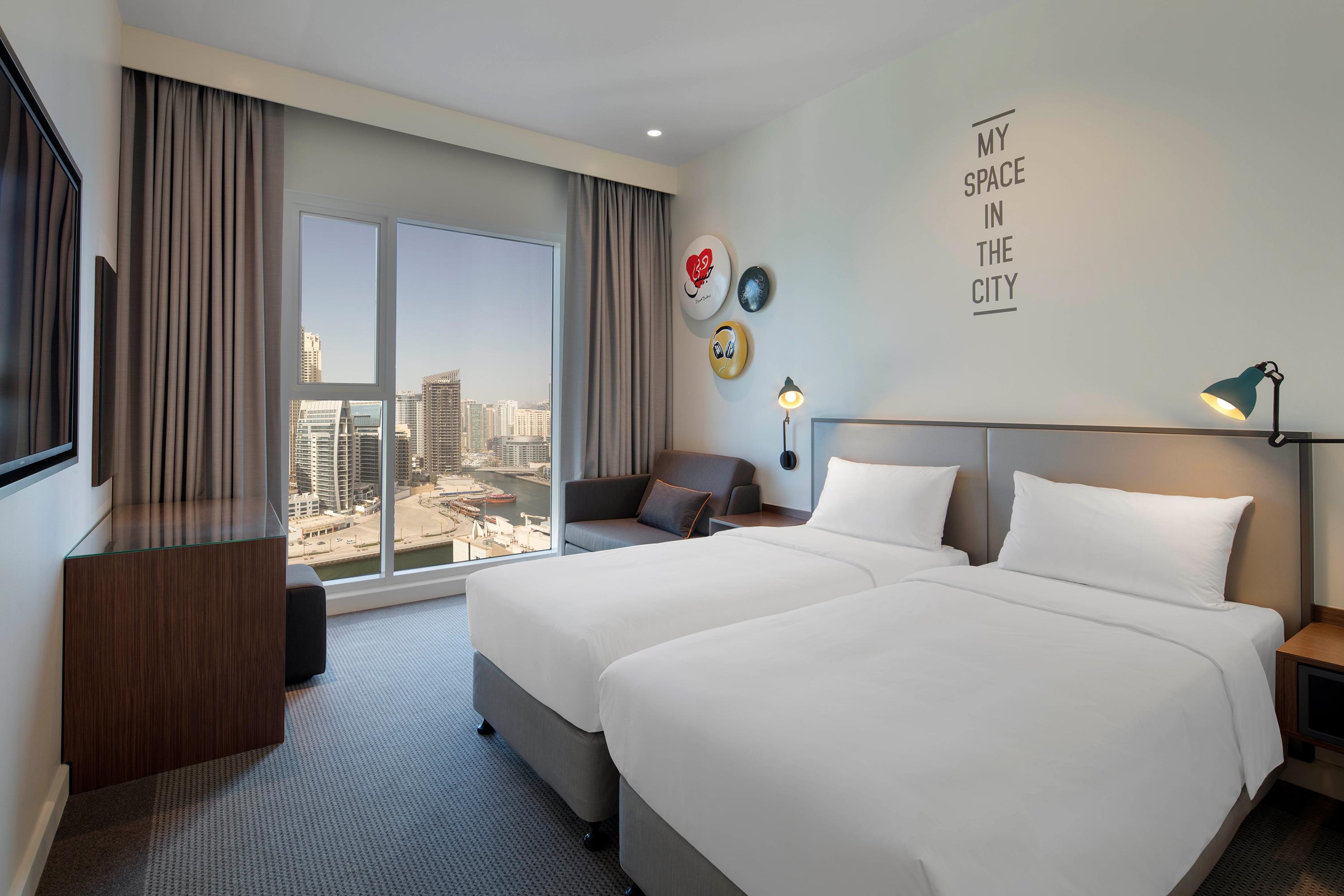Hotel Rove Dubai Marina Exterior foto