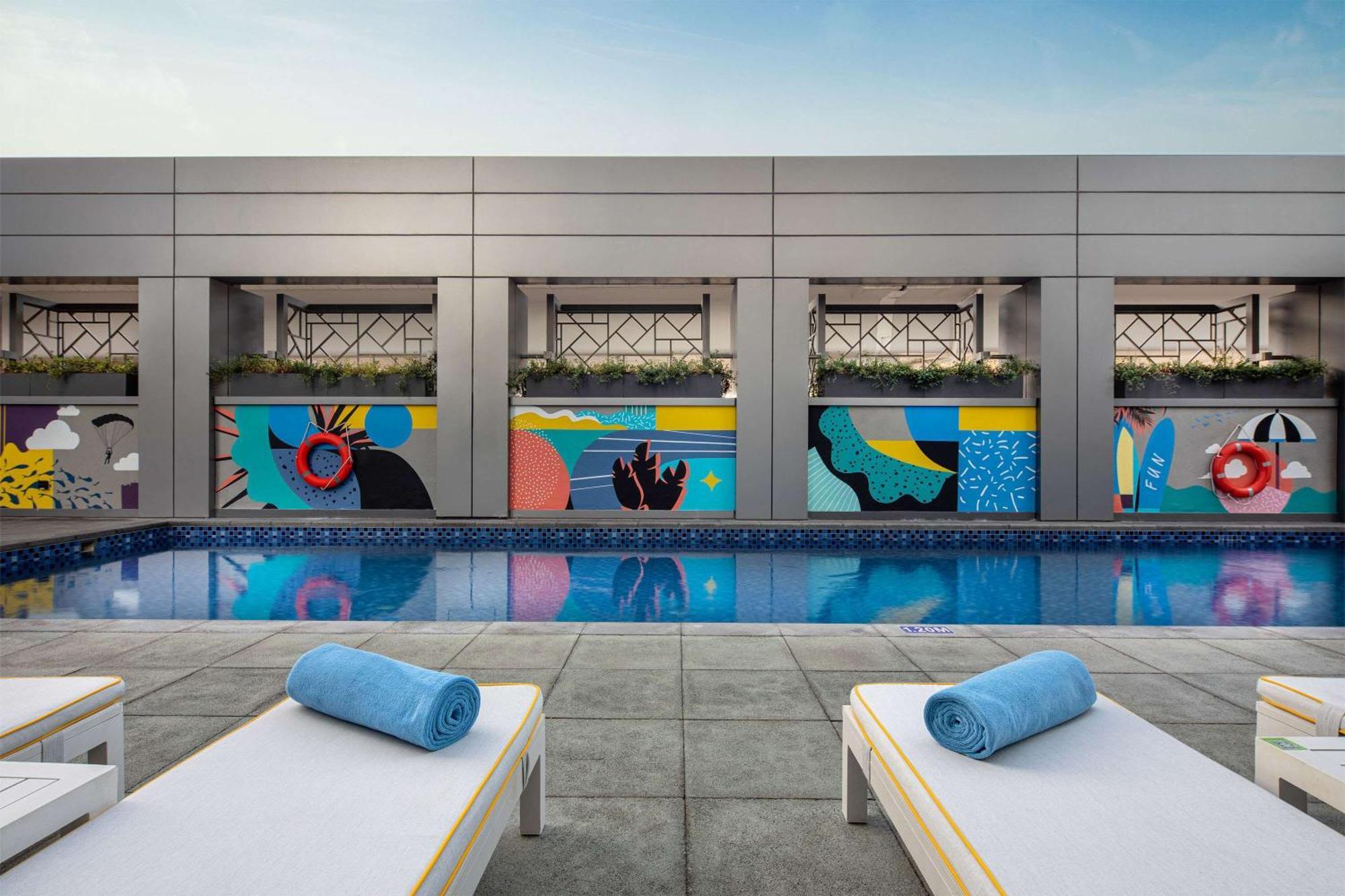 Hotel Rove Dubai Marina Exterior foto