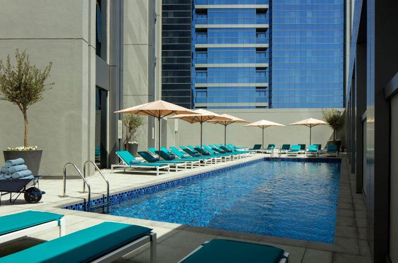 Hotel Rove Dubai Marina Exterior foto